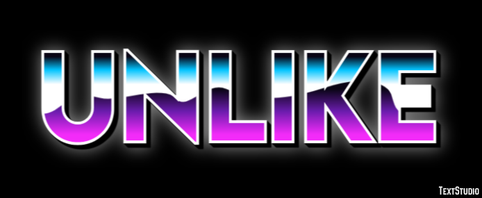Unlike Text Effect