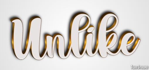 Unlike Text Effect