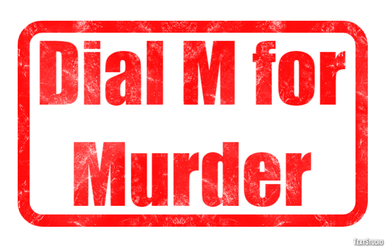 Dial M for Murder Эффект текста