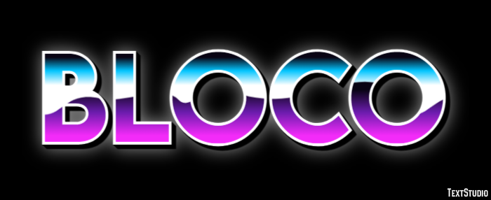 Bloco Efeito de texto