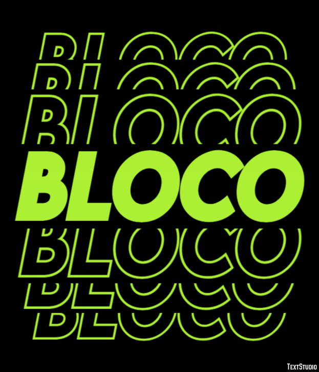 Bloco Efeito de texto