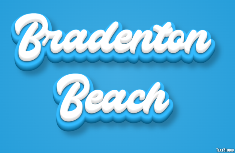 Bradenton Beach Effetto testo