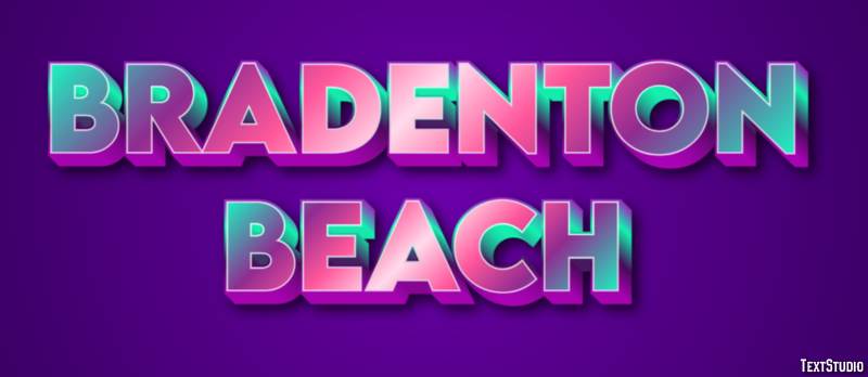 Bradenton Beach Effetto testo