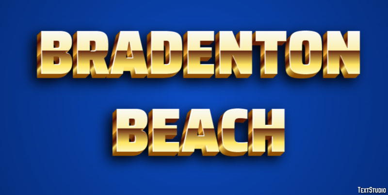 Bradenton Beach Effet de Texte
