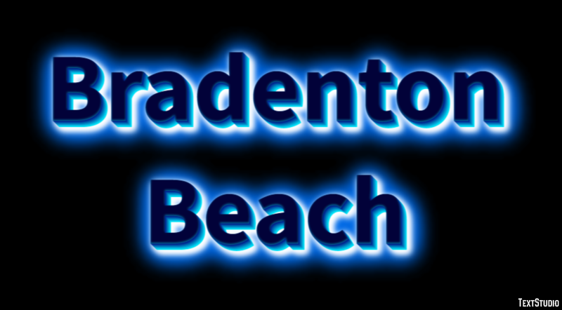 Bradenton Beach Effetto testo