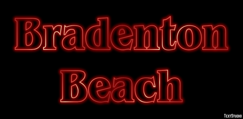 Bradenton Beach Effetto testo
