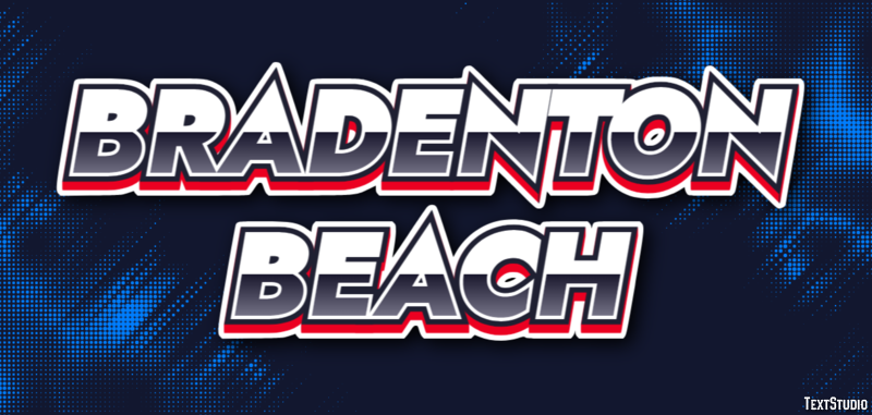 Bradenton Beach Effetto testo