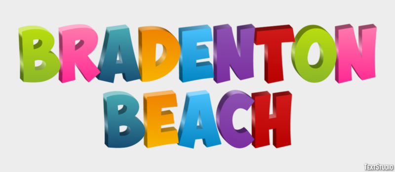 Bradenton Beach Effetto testo