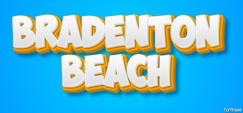 Bradenton Beach Effet de Texte