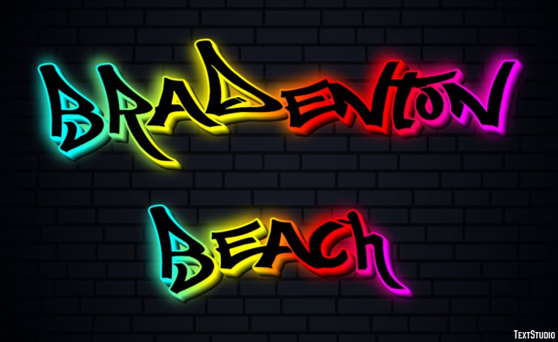 Bradenton Beach Effetto testo