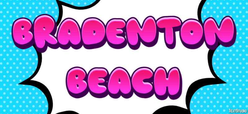 Bradenton Beach Effetto testo