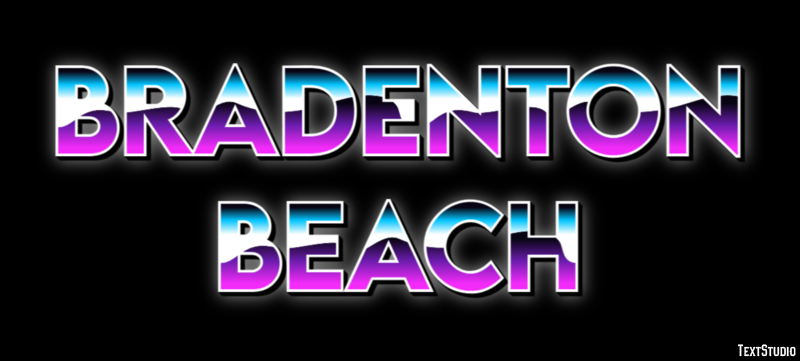 Bradenton Beach Effetto testo