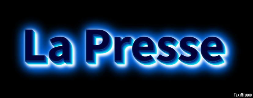 La Presse Efeito de texto