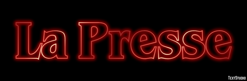 La Presse Effetto testo