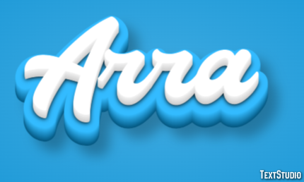 Arra Efeito de texto
