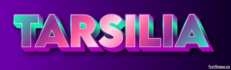 Tarsilia テキスト効果