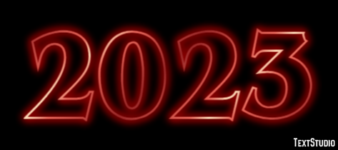 2023 Text effect
