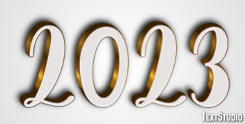 2023 Text effect