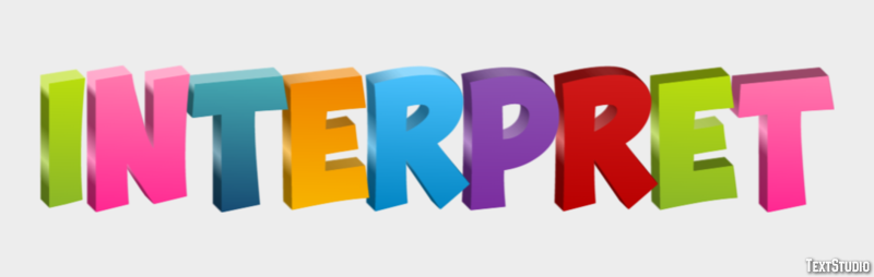 Interpret Text Effect