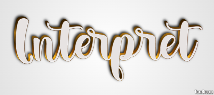 Interpret Text Effect