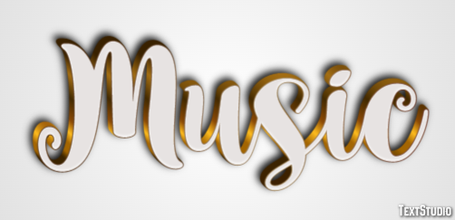 Music Text effect
