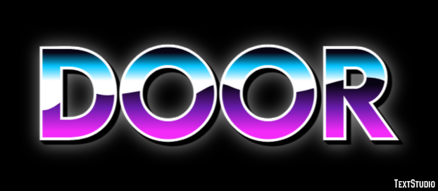 Door Text effect