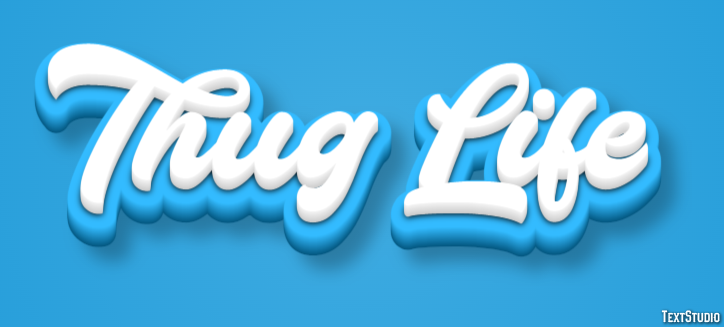 Thug Life Text Effect