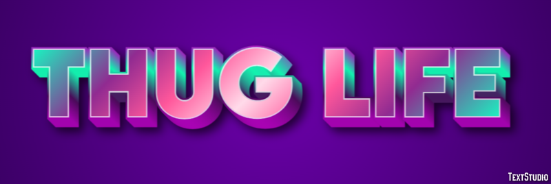 Thug Life Text Effect