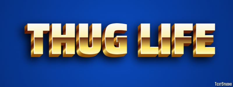 Thug Life Text Effect