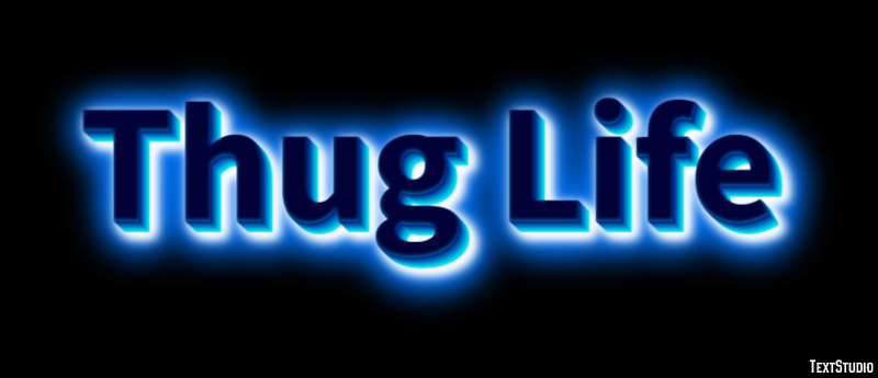 Thug Life Text Effect