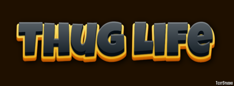 Thug Life Text Effect