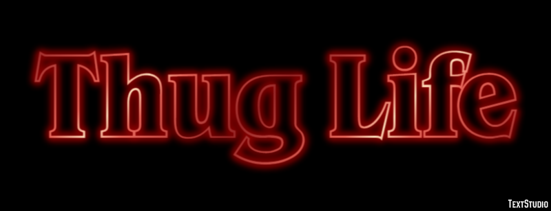 Thug Life Text Effect