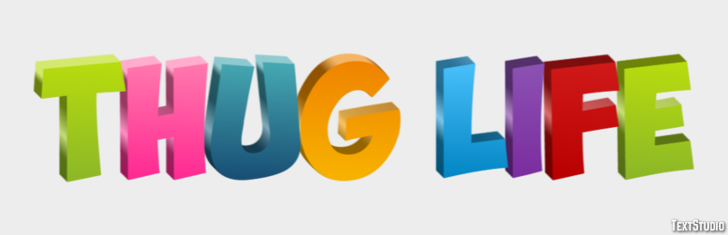 Thug Life Text Effect