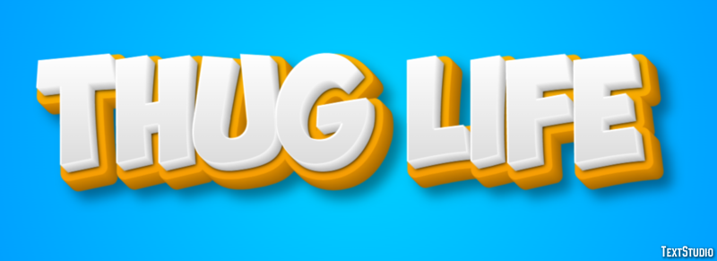 Thug Life Text Effect