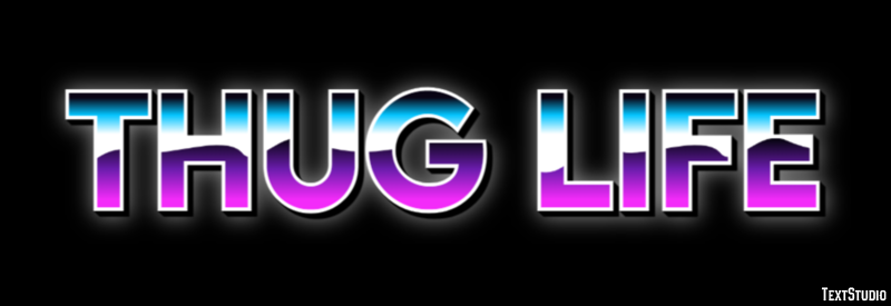 Thug Life Text Effect