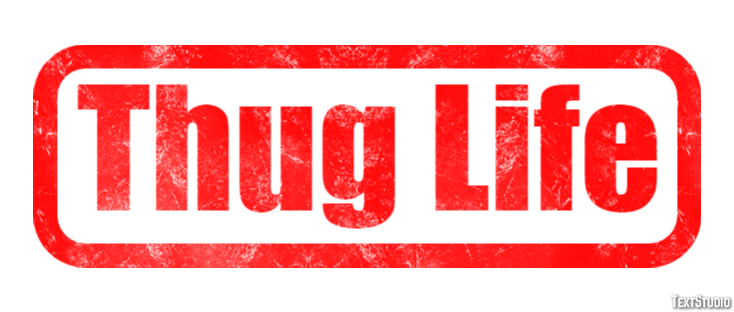 Thug Life Text Effect
