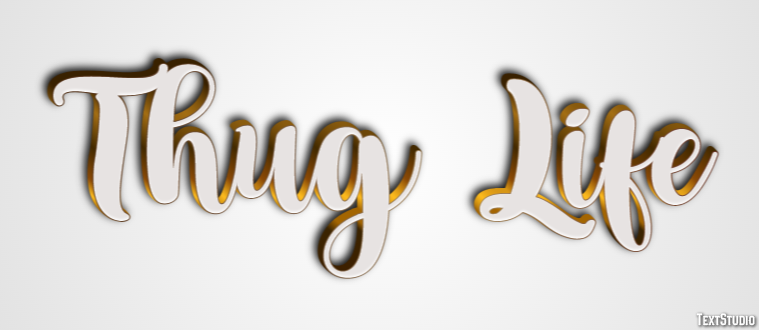 Thug Life Text Effect