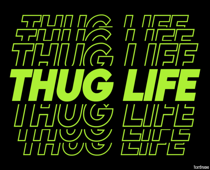 Thug Life Text Effect