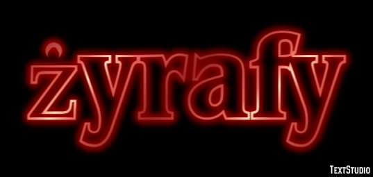 żyrafy Efekt tekstowy