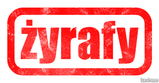 żyrafy Effetto testo