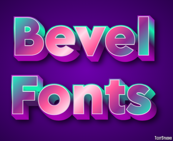 Bevel Fonts Text Effect