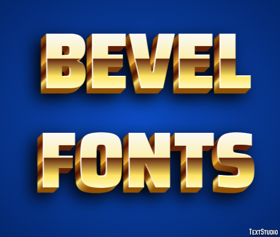 Bevel Fonts Text Effect