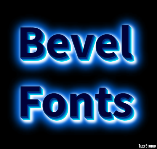 Bevel Fonts Text Effect