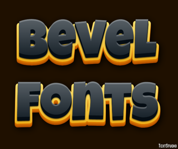 Bevel Fonts Text Effect
