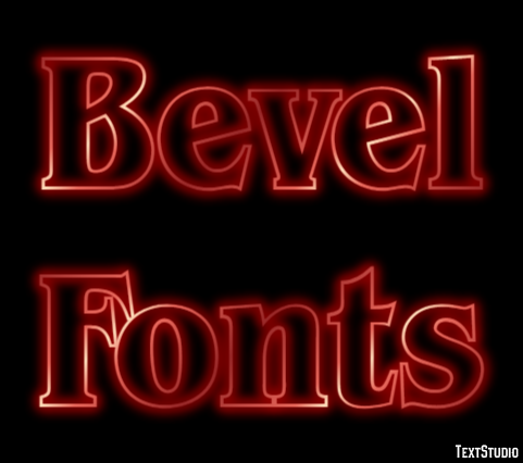 Bevel Fonts Text Effect