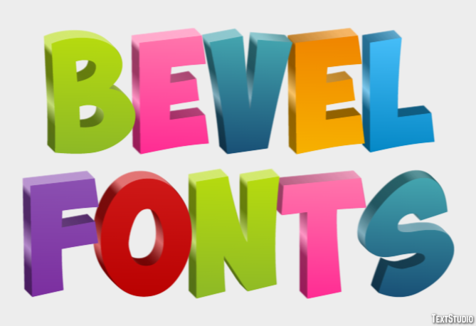 Bevel Fonts Text Effect