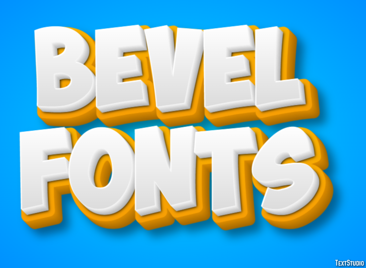 Bevel Fonts Text Effect