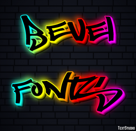Bevel Fonts Text Effect