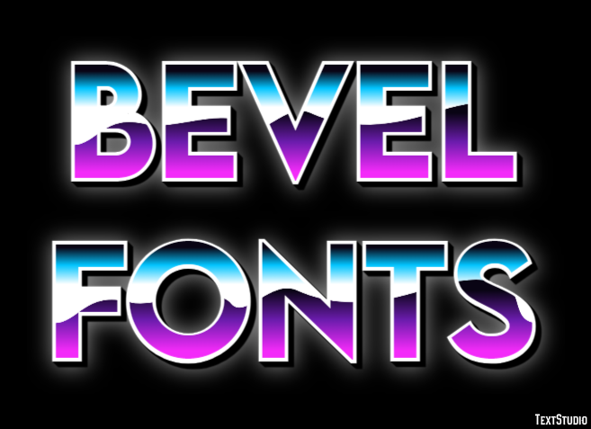 Bevel Fonts Text Effect