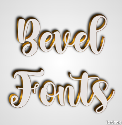Bevel Fonts Text Effect